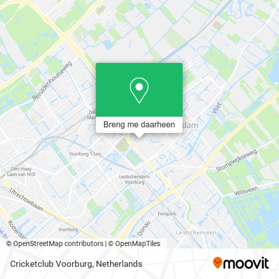 Cricketclub Voorburg kaart