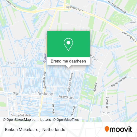 Binken Makelaardij kaart