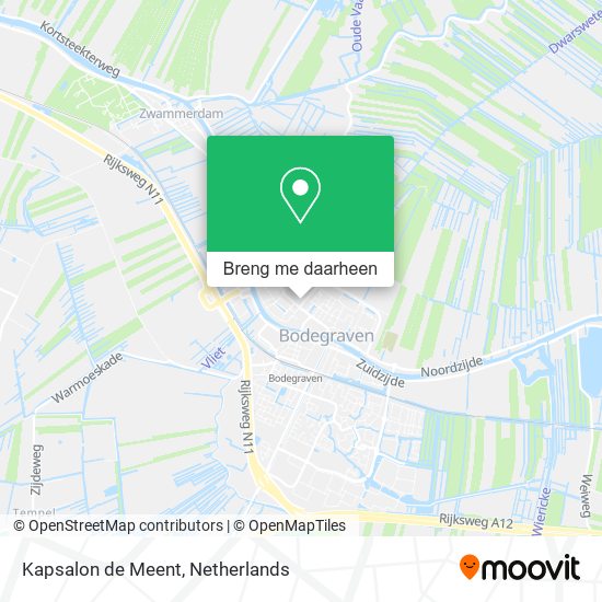 Kapsalon de Meent kaart