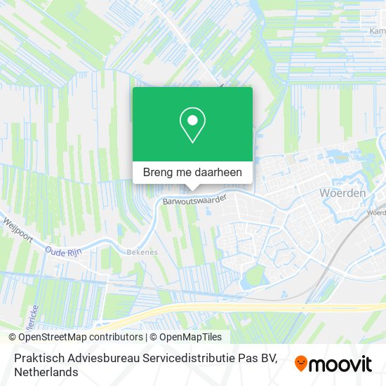 Praktisch Adviesbureau Servicedistributie Pas BV kaart