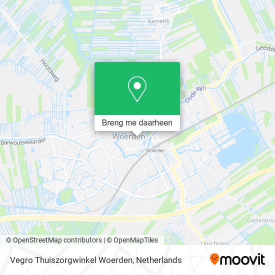 Vegro Thuiszorgwinkel Woerden kaart