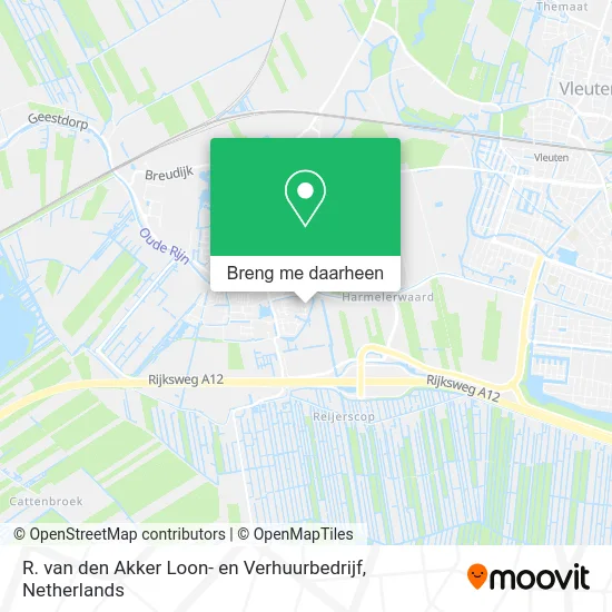 R. van den Akker Loon- en Verhuurbedrijf kaart