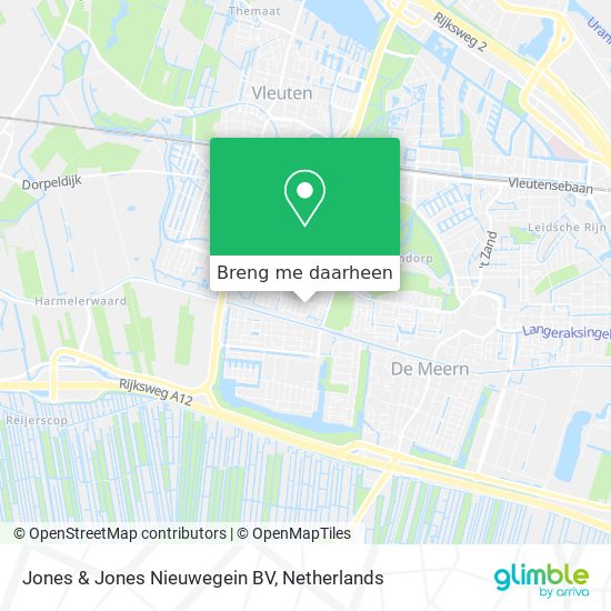 Jones & Jones Nieuwegein BV kaart