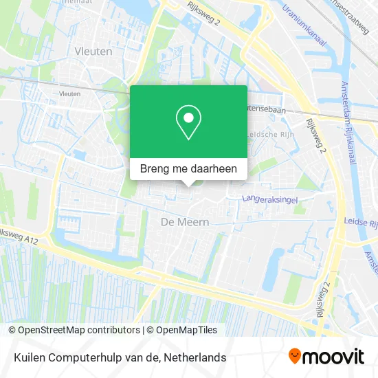 Kuilen Computerhulp van de kaart