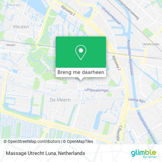 Massage Utrecht Luna kaart