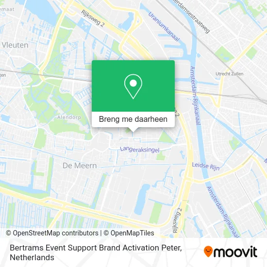 Bertrams Event Support Brand Activation Peter kaart