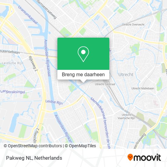 Pakweg NL kaart