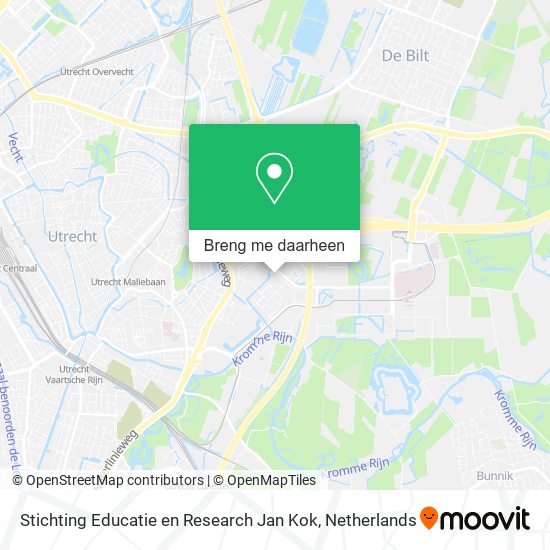 Stichting Educatie en Research Jan Kok kaart