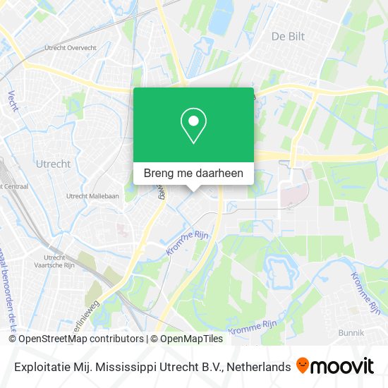 Exploitatie Mij. Mississippi Utrecht B.V. kaart