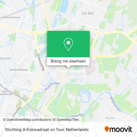 Stichting A-Eskwadraat on Tour kaart