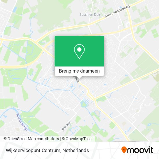 Wijkservicepunt Centrum kaart