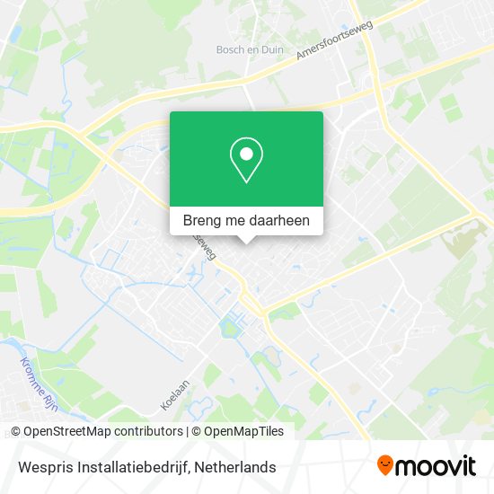 Wespris Installatiebedrijf kaart