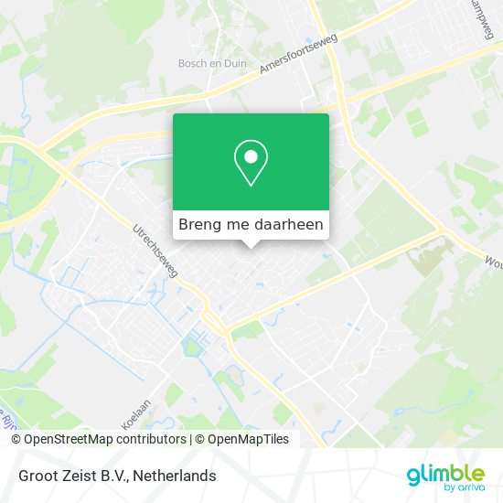 Groot Zeist B.V. kaart