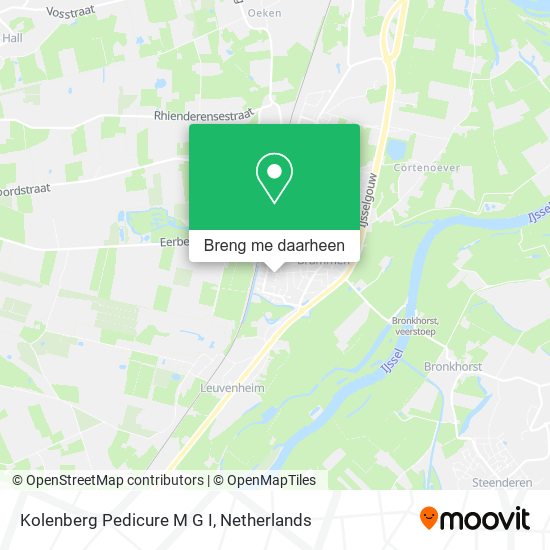 Kolenberg Pedicure M G I kaart