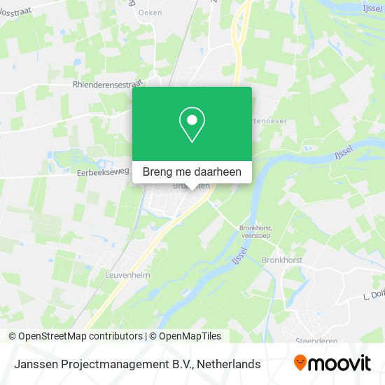 Janssen Projectmanagement B.V. kaart