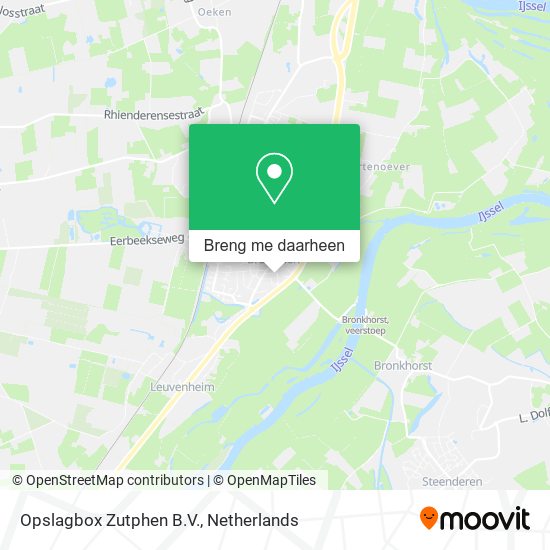 Opslagbox Zutphen B.V. kaart