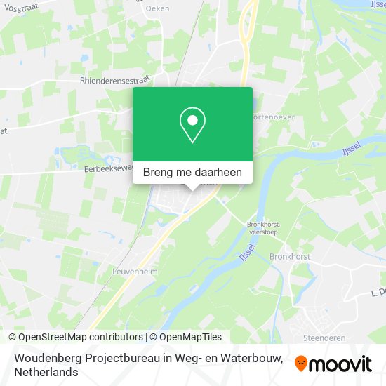 Woudenberg Projectbureau in Weg- en Waterbouw kaart