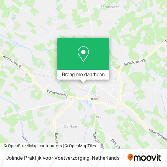 Jolinde Praktijk voor Voetverzorging kaart