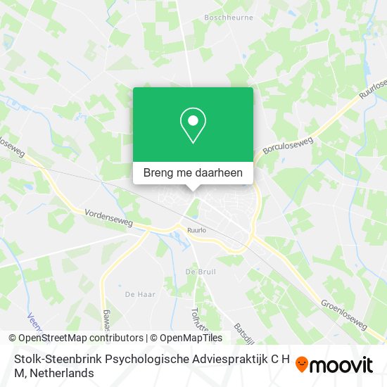 Stolk-Steenbrink Psychologische Adviespraktijk C H M kaart