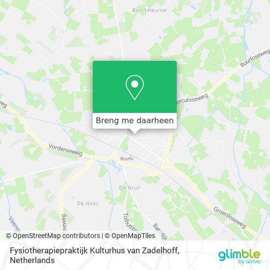 Fysiotherapiepraktijk Kulturhus van Zadelhoff kaart