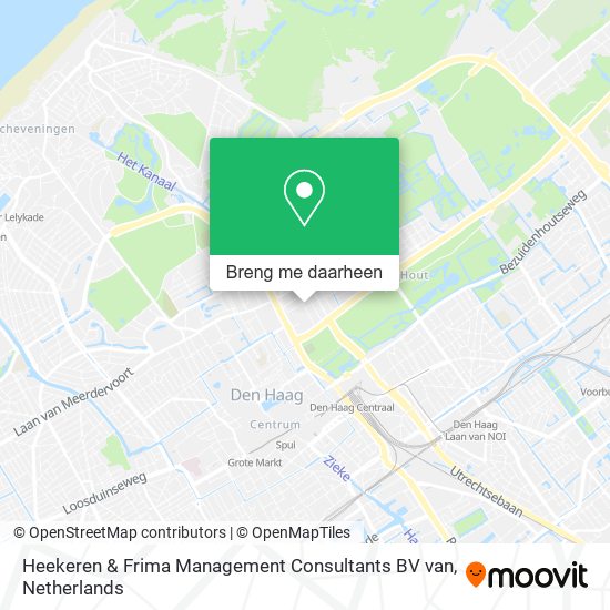 Heekeren & Frima Management Consultants BV van kaart