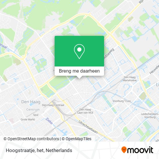 Hoogstraatje, het kaart