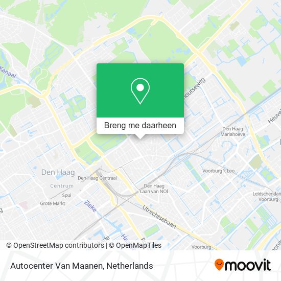 Autocenter Van Maanen kaart