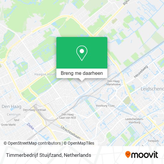 Timmerbedrijf Stuijfzand kaart