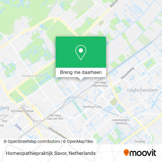 Homeopathiepraktijk Savor kaart