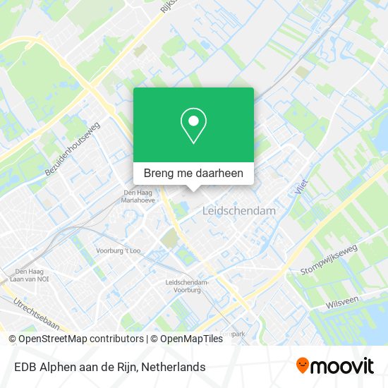 EDB Alphen aan de Rijn kaart