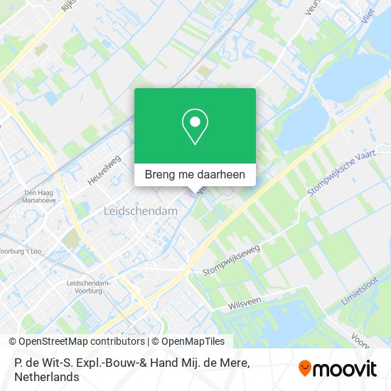 P. de Wit-S. Expl.-Bouw-& Hand Mij. de Mere kaart