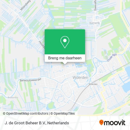 J. de Groot Beheer B.V. kaart