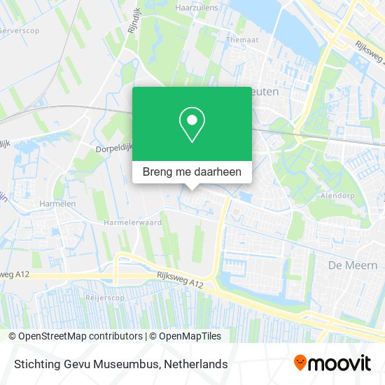 Stichting Gevu Museumbus kaart