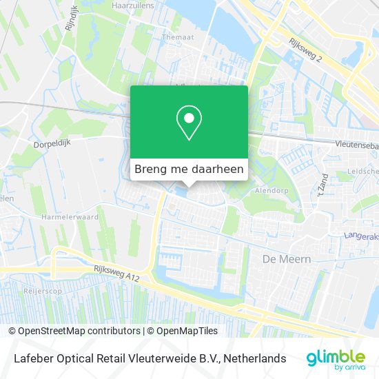 Lafeber Optical Retail Vleuterweide B.V. kaart
