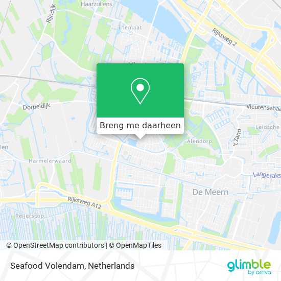 Seafood Volendam kaart