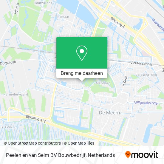 Peelen en van Selm BV Bouwbedrijf kaart