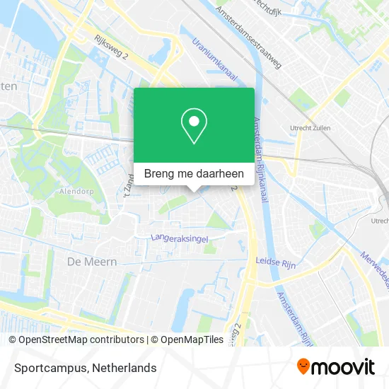 Sportcampus kaart