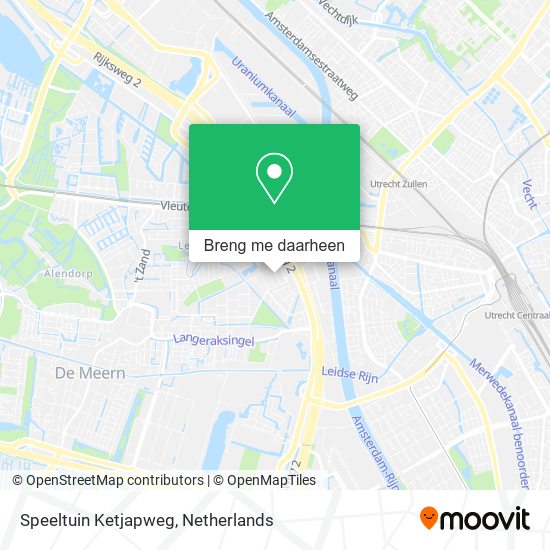 Speeltuin Ketjapweg kaart