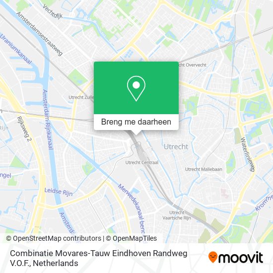 Combinatie Movares-Tauw Eindhoven Randweg V.O.F. kaart