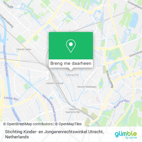 Stichting Kinder- en Jongerenrechtswinkel Utrecht kaart