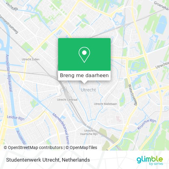 Studentenwerk Utrecht kaart