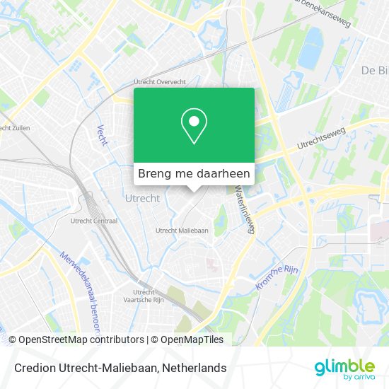 Credion Utrecht-Maliebaan kaart