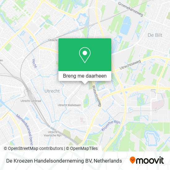 De Kroezen Handelsonderneming BV kaart