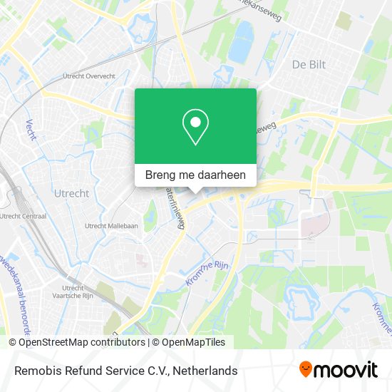 Remobis Refund Service C.V. kaart