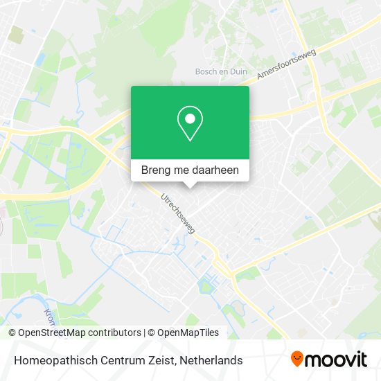 Homeopathisch Centrum Zeist kaart