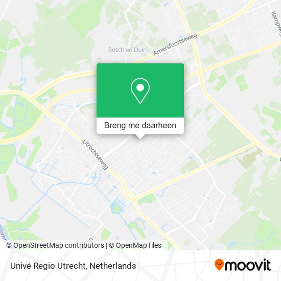 Univé Regio Utrecht kaart