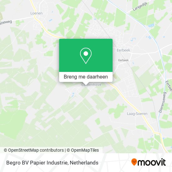 Begro BV Papier Industrie kaart