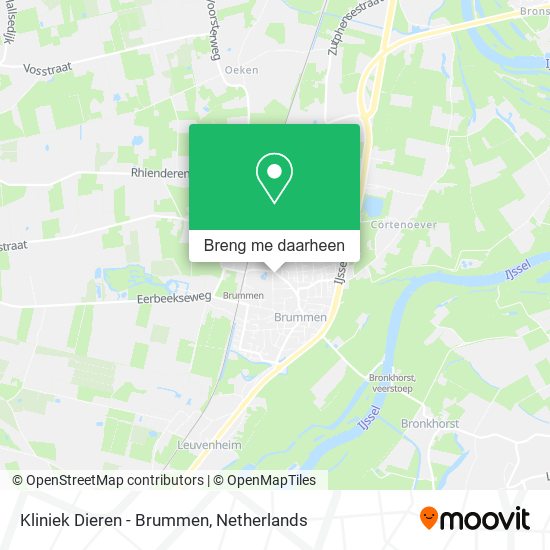 Kliniek Dieren - Brummen kaart