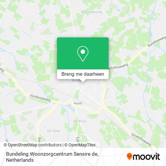 Bundeling Woonzorgcentrum Sensire de kaart