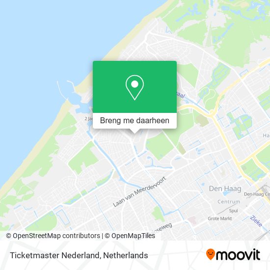 Ticketmaster Nederland kaart